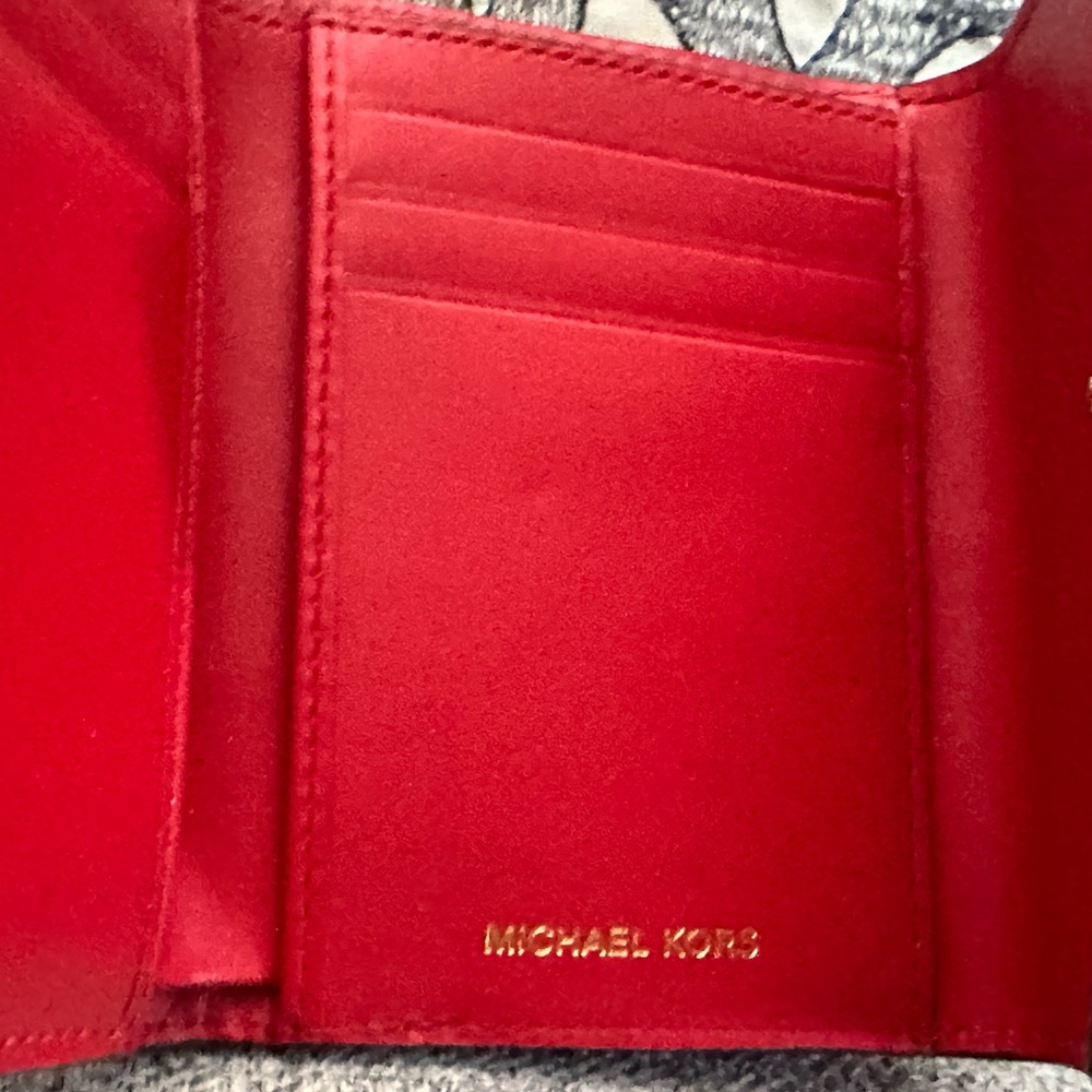 Michael Kors Blakley Red Handbag with strap and wallet NEW - Picture 9 of 16